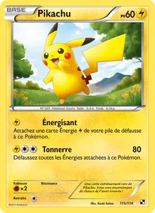 Pikachu 115/114 — Noir & Blanc