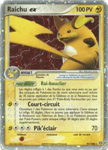 Raichu ex 97/106 — EX Émeraude