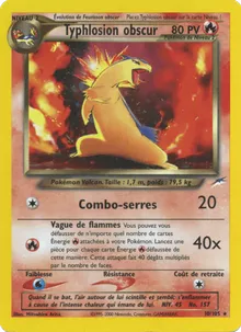 Typhlosion obscur 10/105 — Neo Destiny
