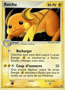 Raichu 12/112 — EX Rouge Feu & Vert Feuille