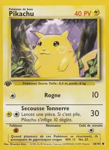 Pikachu 58/102 — Set de Base