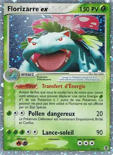 Florizarre ex 112/112 — EX Rouge Feu & Vert Feuille