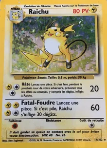 Raichu 14/102 — Set de Base