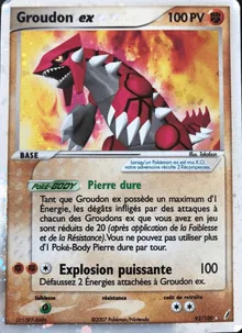 Groudon ex 93/100 — EX Gardiens de Cristal